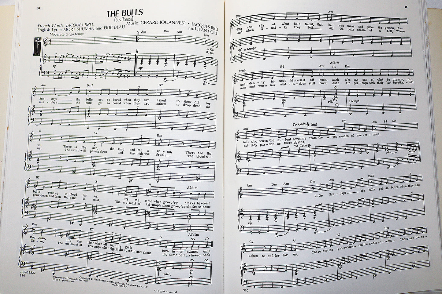 Vocal Selections from Jacques Brel Is Alive & Well & Living in Paris