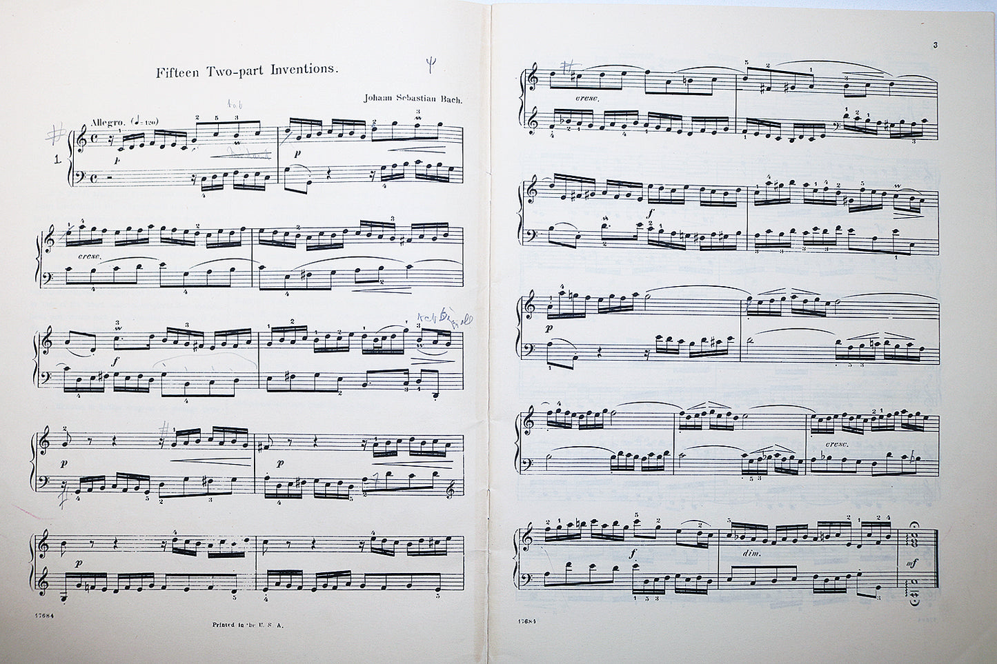 Bach: Two-Part Inventions for the Piano