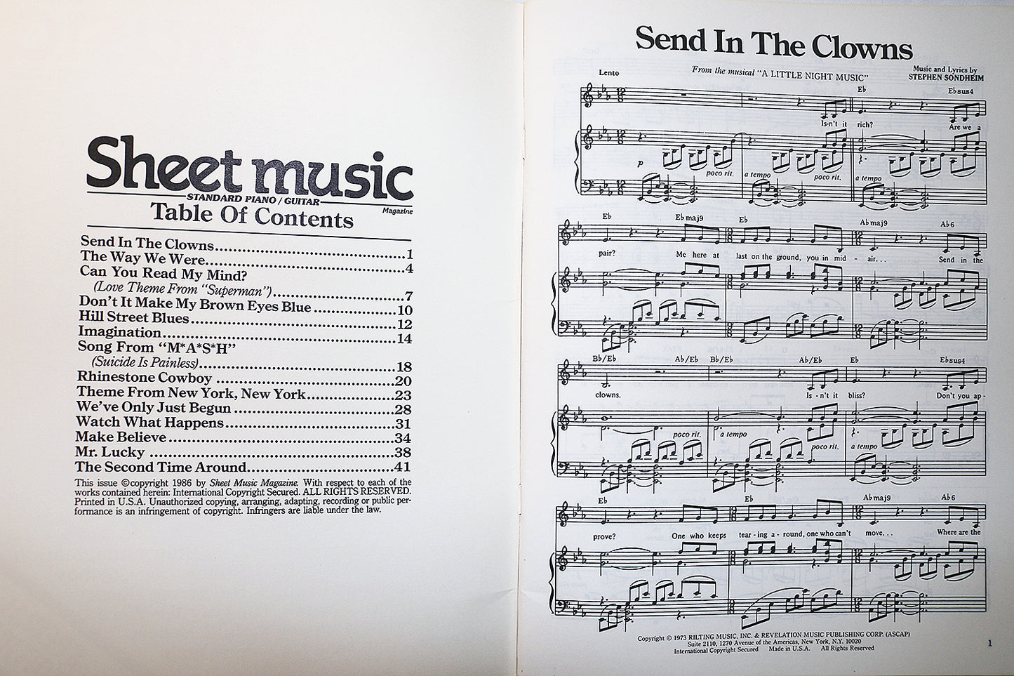 Sheet Music Magazine Special Edition (songbook)
