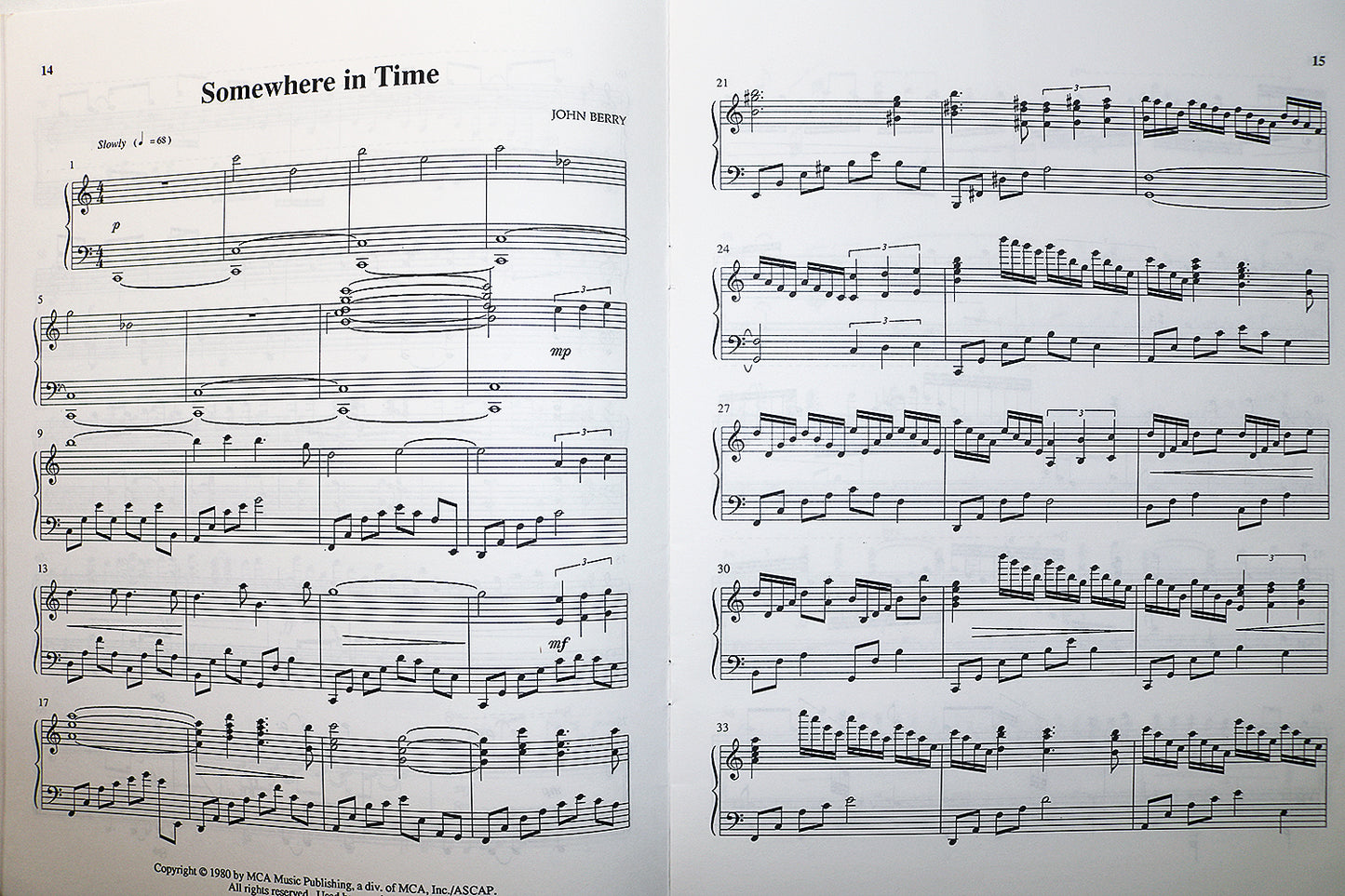 Dino: Somewhere In Time (piano solo)