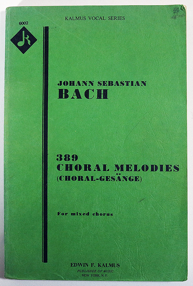 Bach: 389 Choral Melodies (Chorales, Vocal Score)