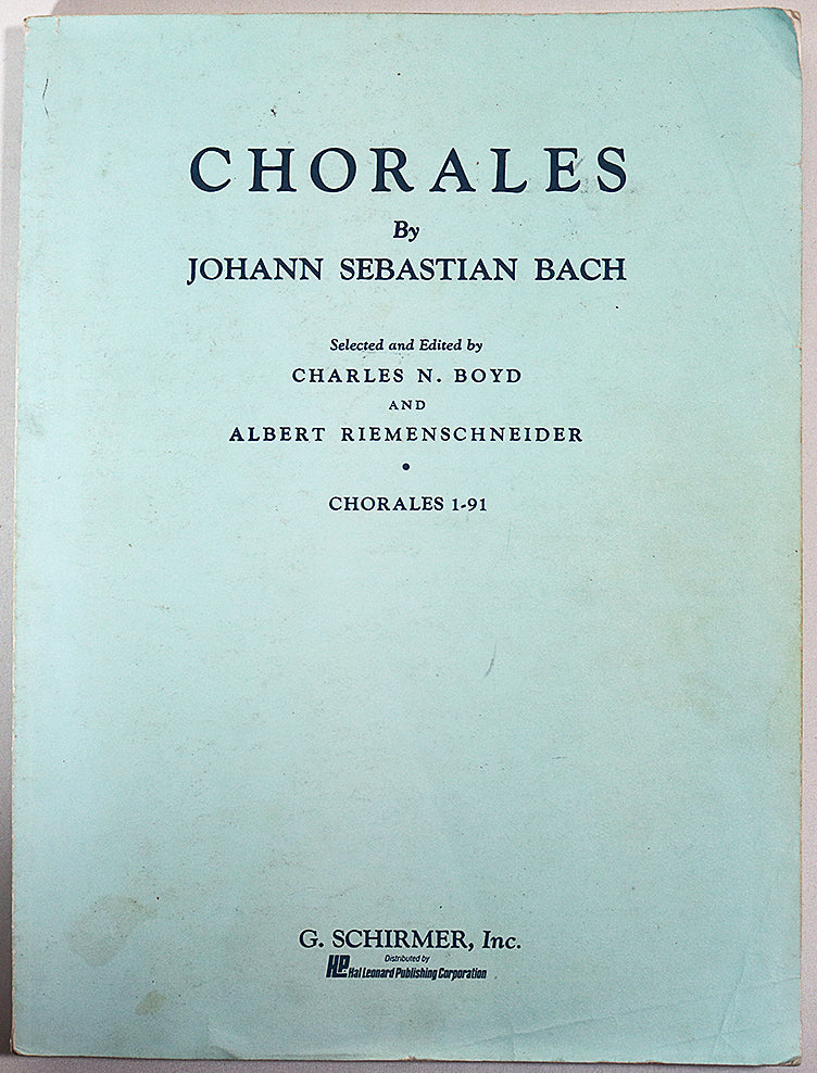 Bach: Chorales 1-91 (Vocal Score)