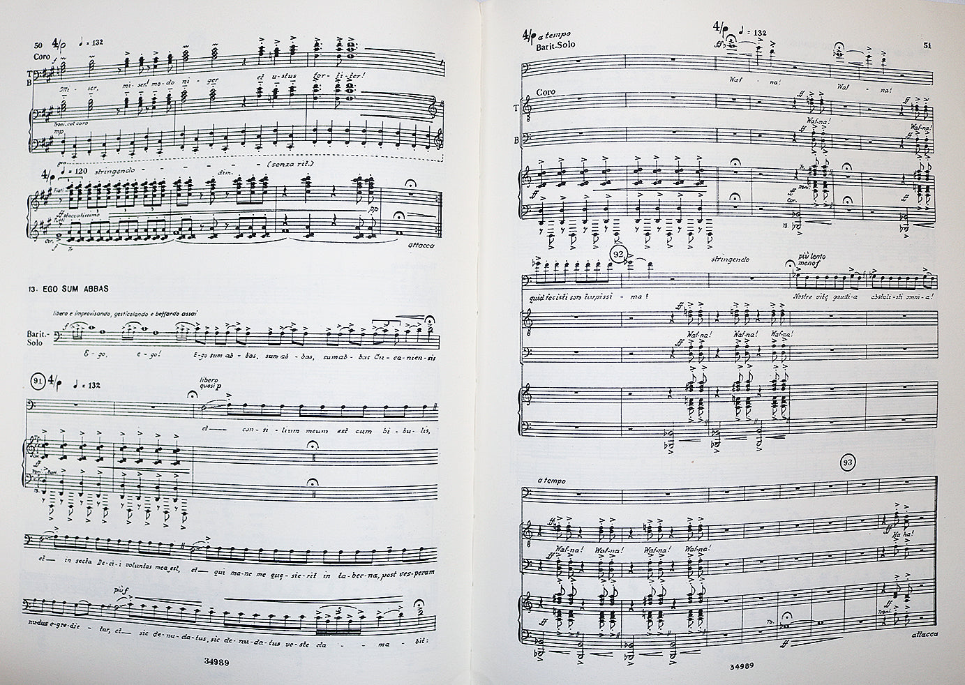 Orff: Carmina Burana (Vocal Score)