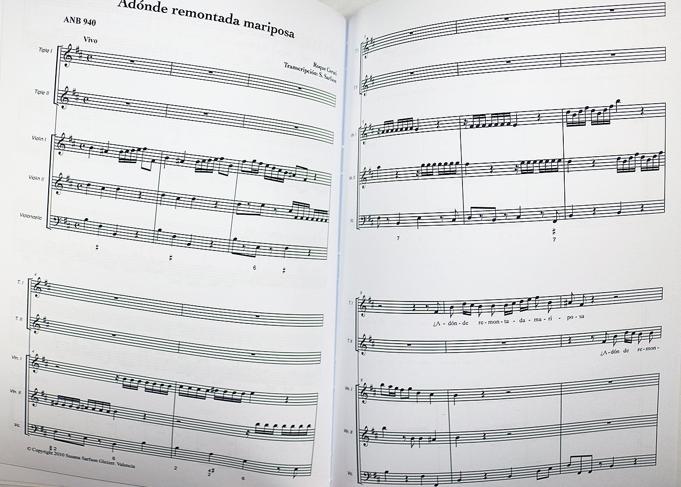 Sarfson: Cantadas, Tonos y Villancicos (Vocal Score)