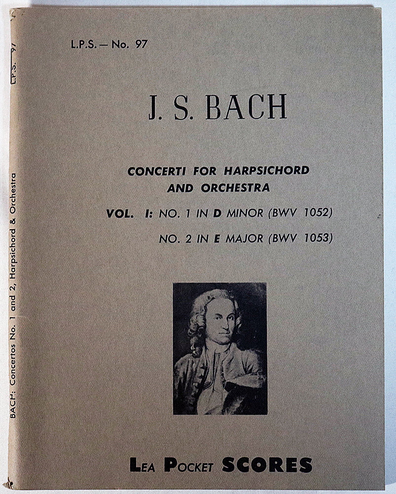 Bach: Concerti for Harpsichrd and Orchestra, Vol. 1 (Lea Pocket Score)