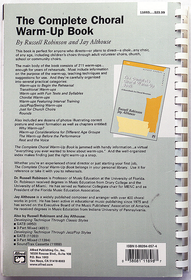 The Complete Choral Warm-Up Book