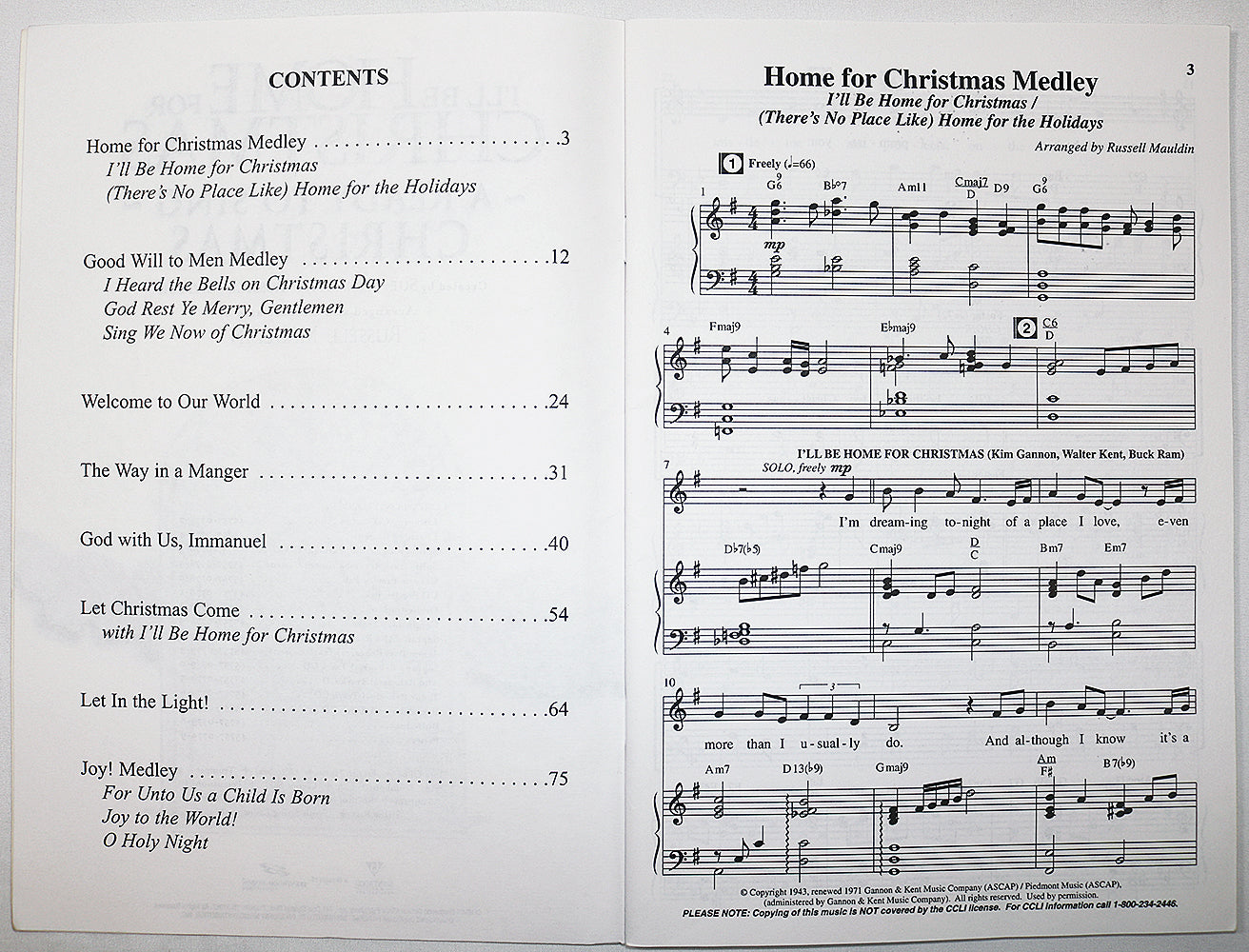 I’ll Be Home For Christmas (Choral Cantata)