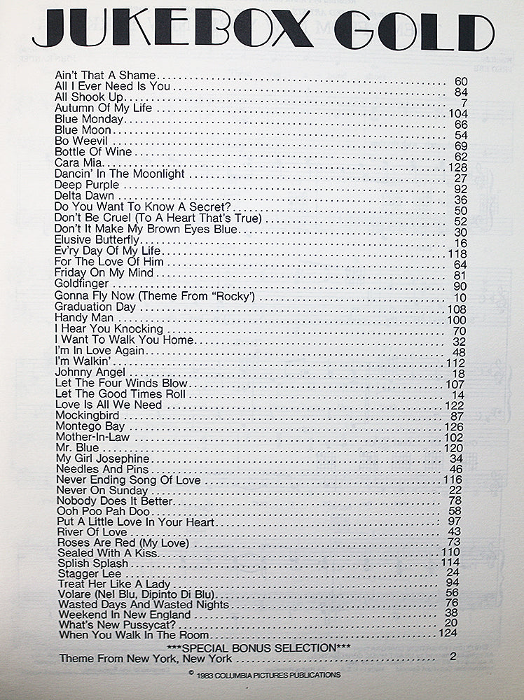 Jukebox Gold: Armed Forces Song Folio