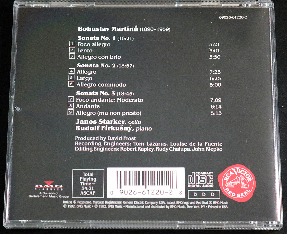 Martinu: Cello Sonatas (CD)