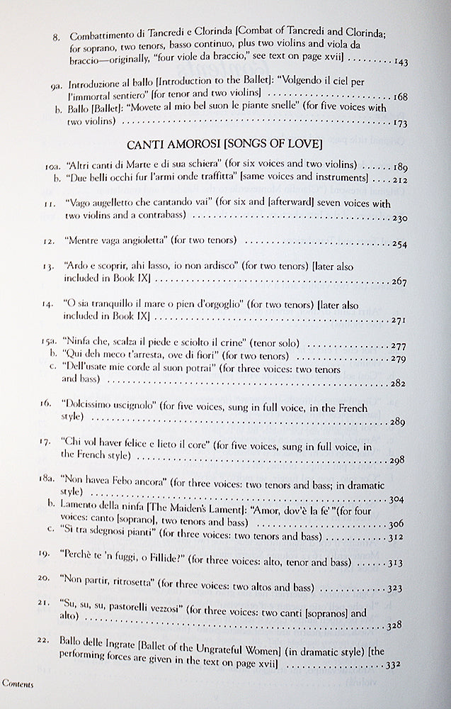 Monteverdi: Madrigals, Book VIII (Vocal Score)