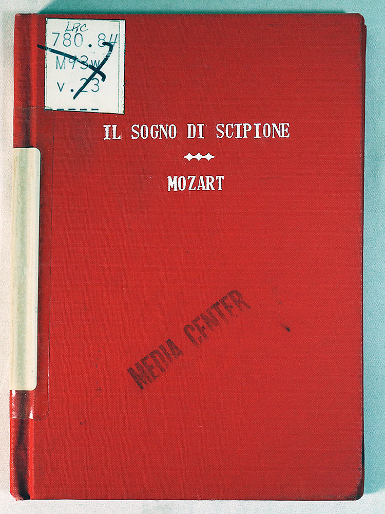 Mozart: Il Sogno di Scipione, A Dramatic Serenade in One Act (Miniature Study Score)