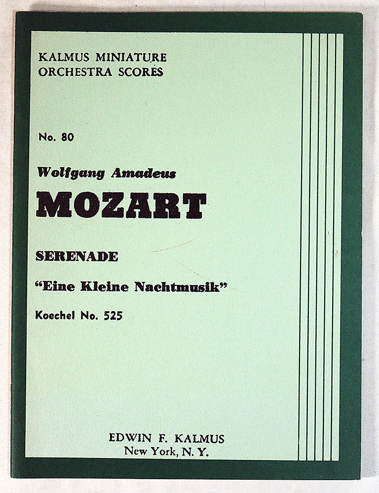 Mozart: Serenade, "Eine Kleine Nachtmusik", K. 525 (Miniature Study Score)