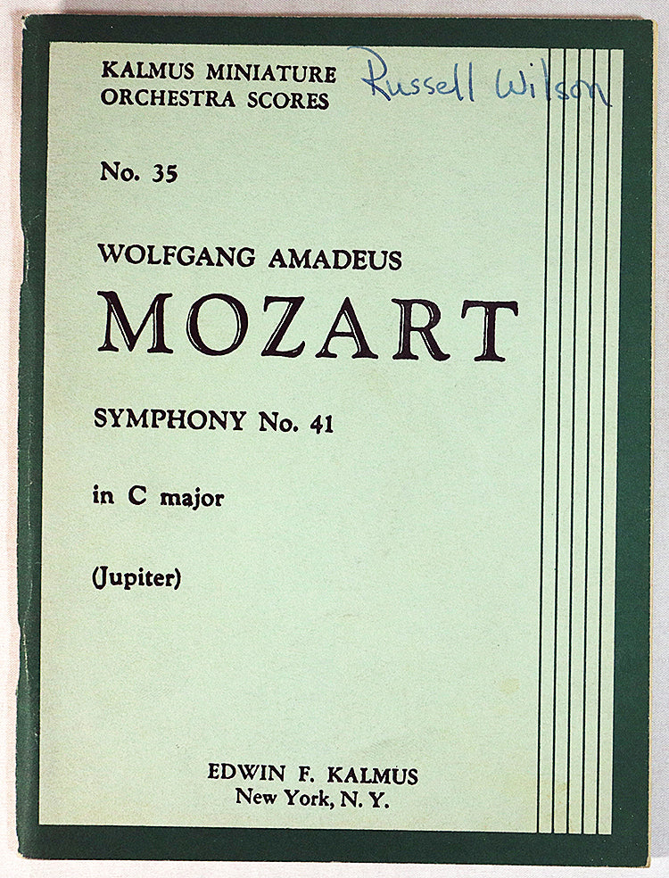Mozart: Symphony No. 41 in C Major "Jupiter" (Miniature Study Score)