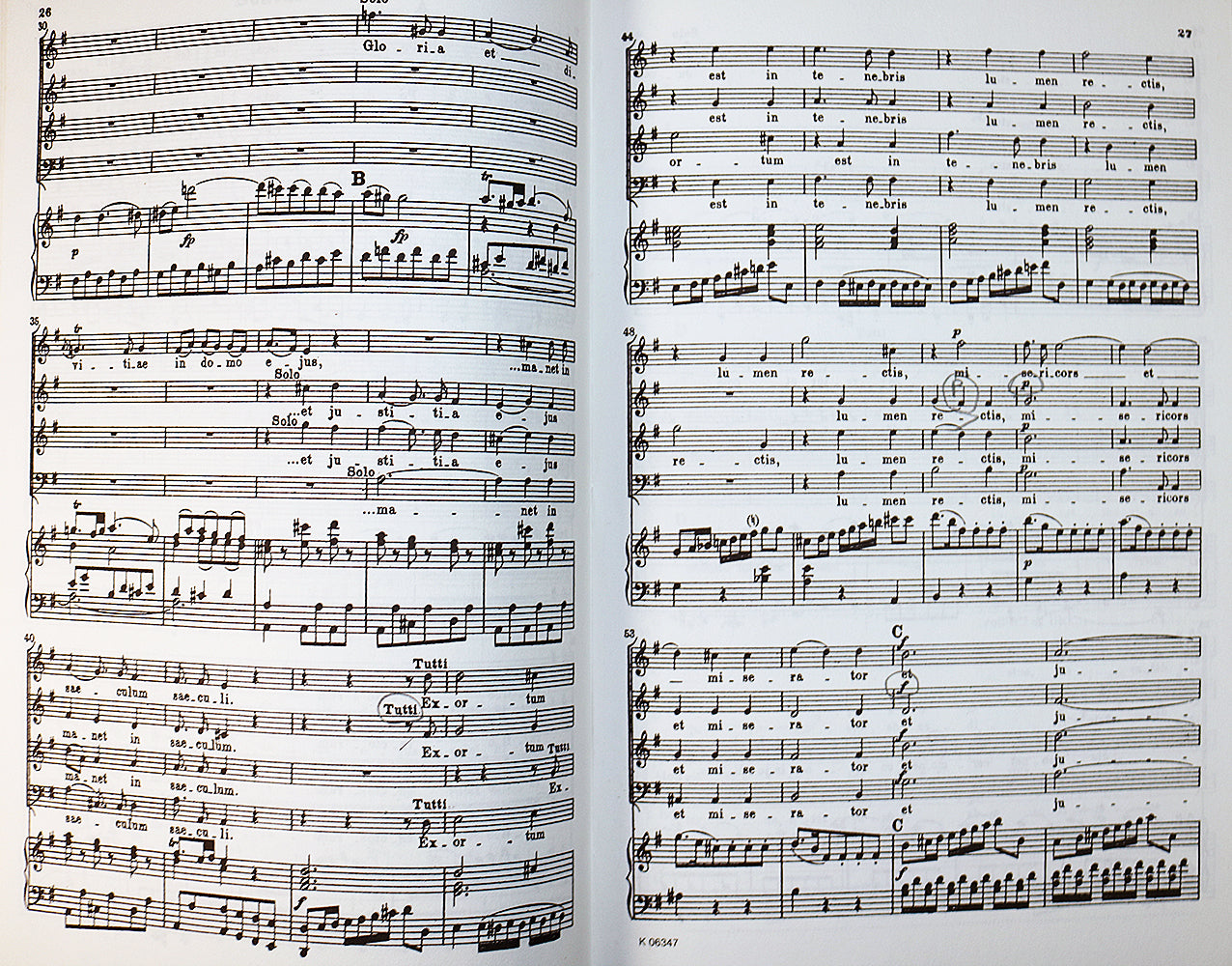 Mozart: Vesperae Solennes de Confessore (Vocal Score)