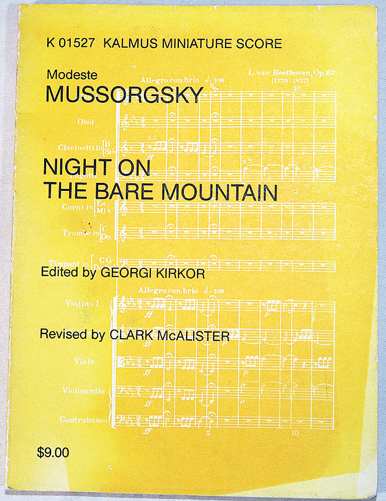Mussorgsky: Night on Bare Mountain (Miniature Study Score)