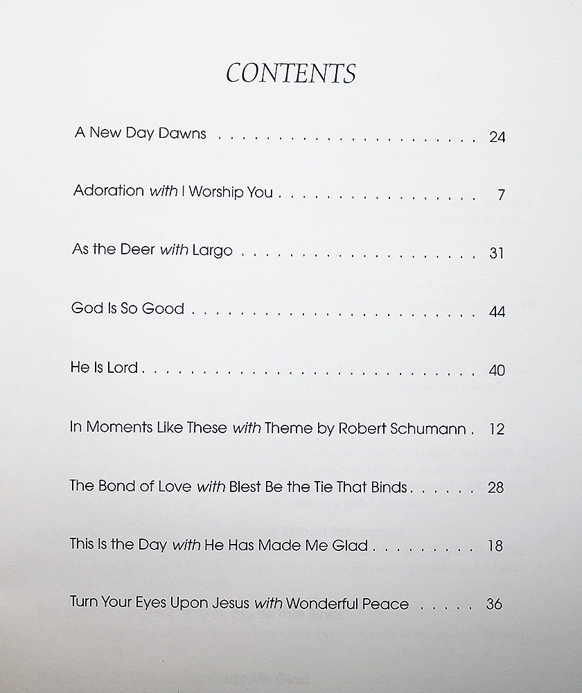 Organ Praise and Worship: Contemporary Arrangements