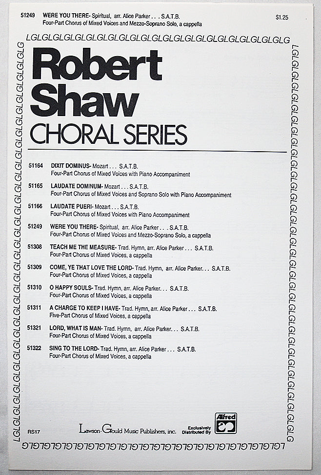 Were You There (Choral Octavo)
