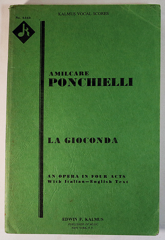 Ponchielli: La Gioconda - An Opera in Four Acts (Vocal Score)