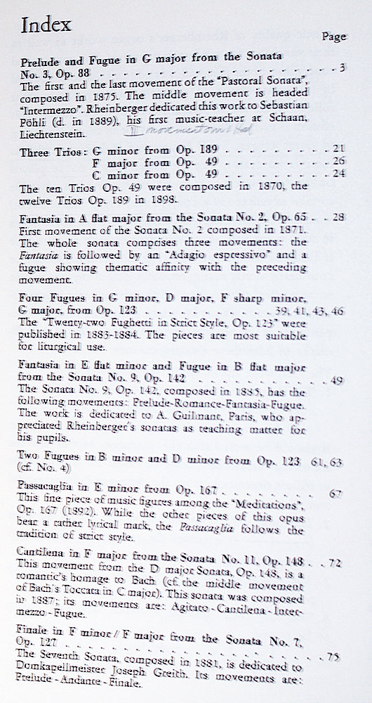 Rheinberger: Works for Organ I