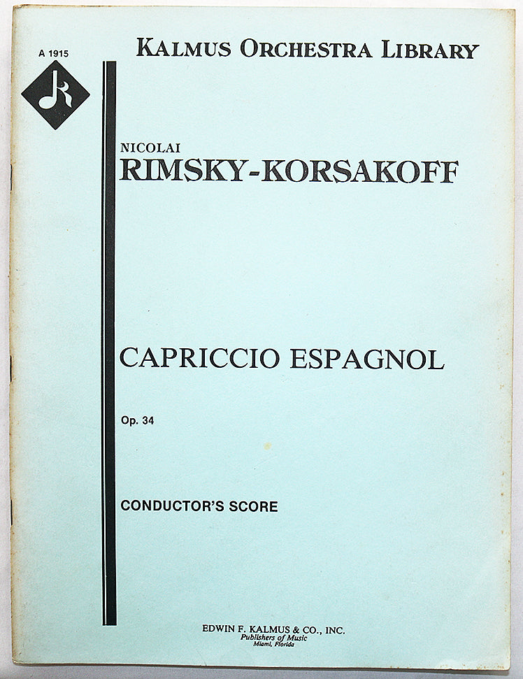 Rimsky-Korsakov: Capriccio Espagnol, Op. 34 (Full Score)