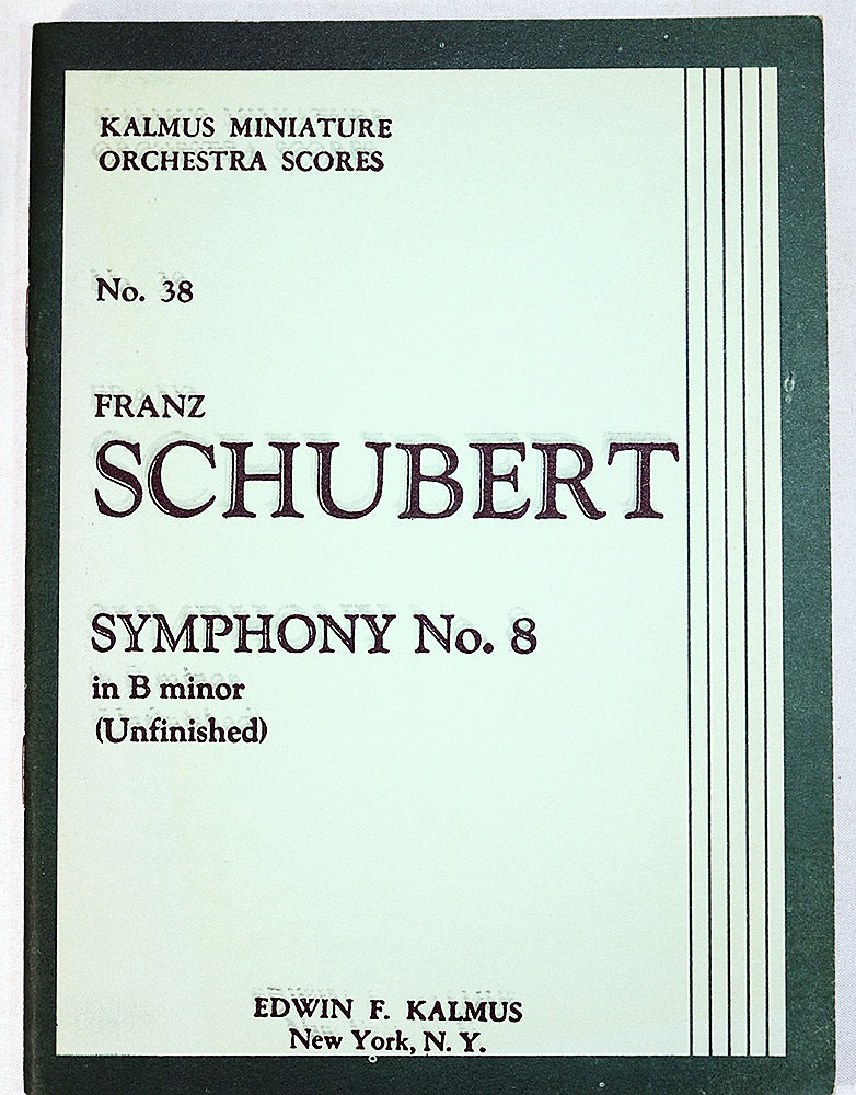 Schubert: Symphony No. 8 in B Minor "Unfinished" (Miniature Study Score)