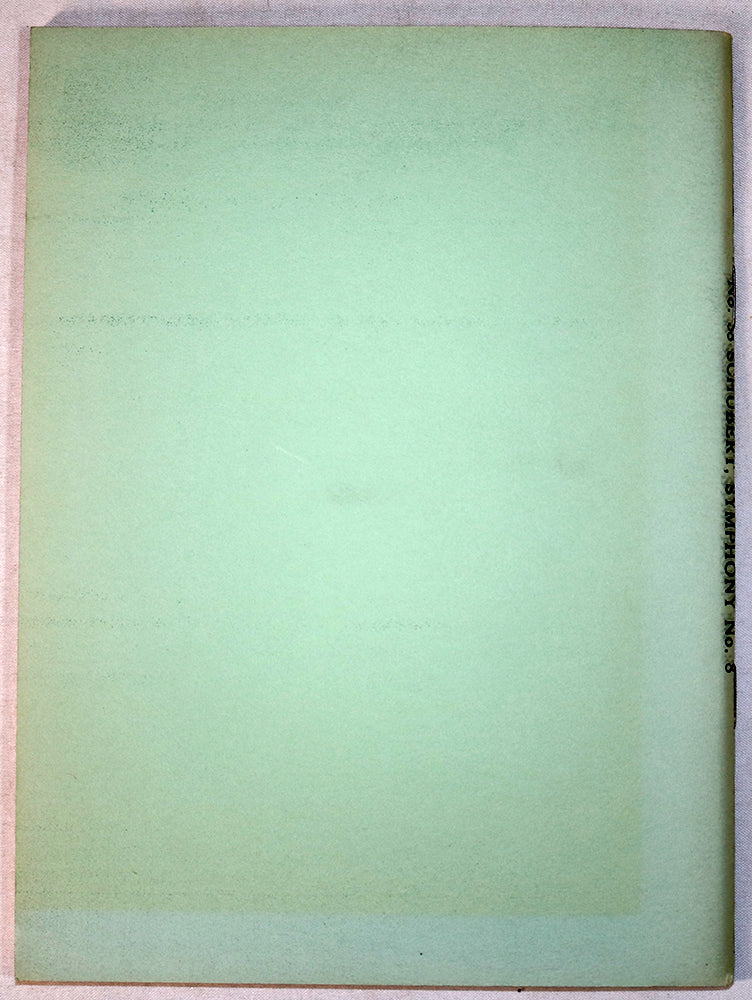 Schubert: Symphony No. 8 in B Minor "Unfinished" (Miniature Study Score)