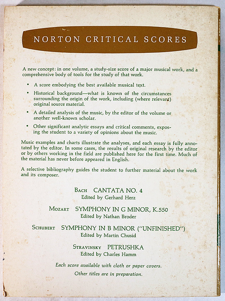 Schubert: Symphony in B Minor "Unfinished" (Miniature Study Score)