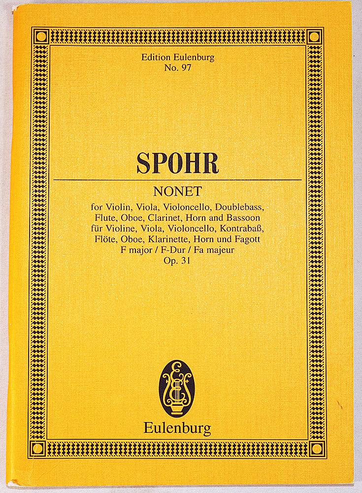 Spohr: Nonet (Miniature Study Score)