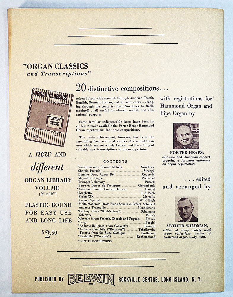 The Belwin Album of Organ and Piano Duets, Book 2
