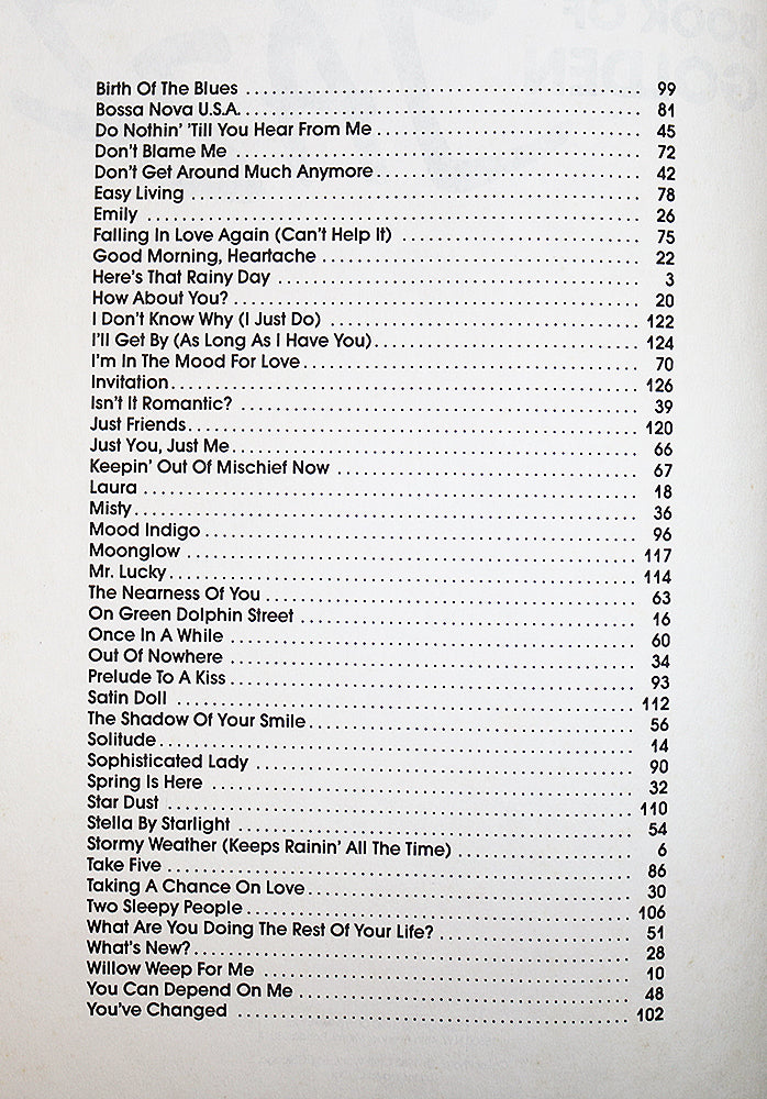 The Book of Golden Jazz