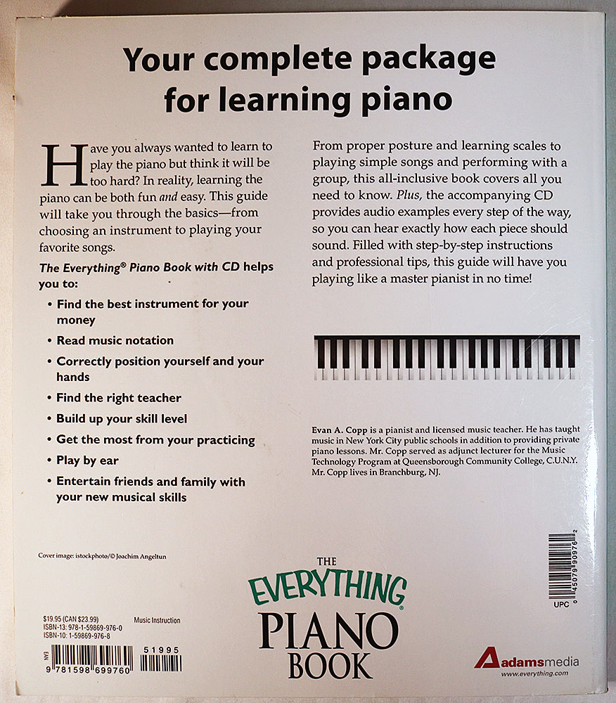 The Everything Piano Book (CD included)