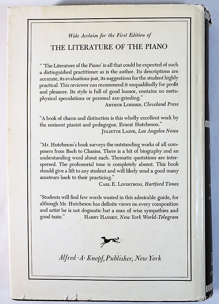 The Literature of the Piano: A Guide for Amateur and Student (Third Edition)