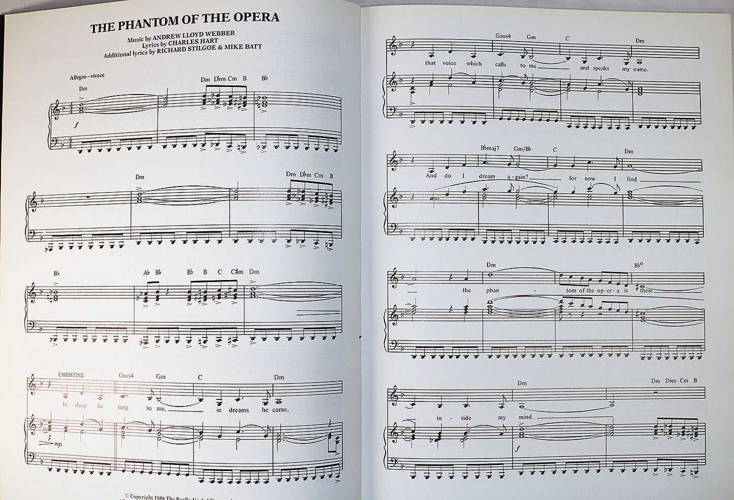 The Phantom of the Opera (songbook)