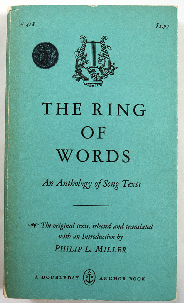 The Ring of Words: An Anthology of Song Texts
