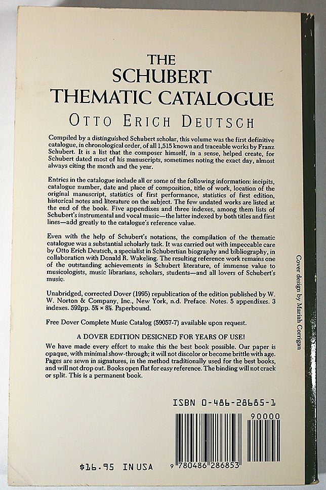 The Schubert Thematic Catalogue