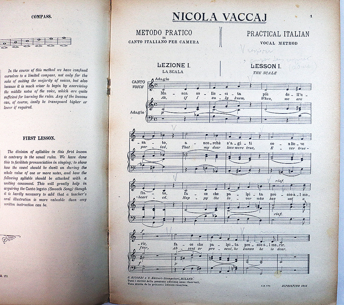Vaccai: Practical Italian Vocal Method