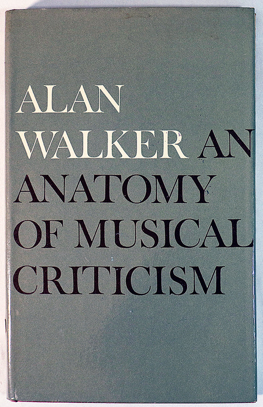 An Anatomy of Musical Criticism