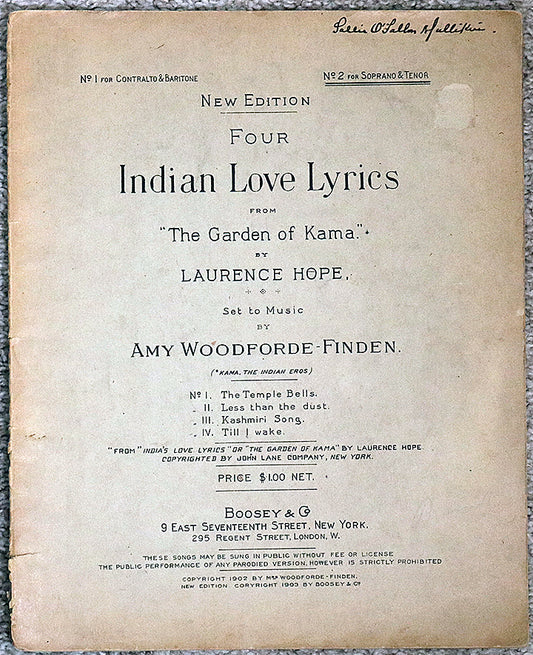 Four Indian Love Lyrics