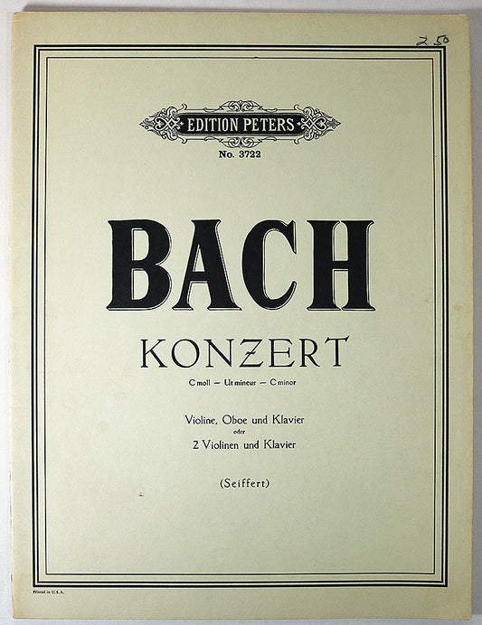 Bach: Concerto in C Minor for Violin, Oboe and Keyboard