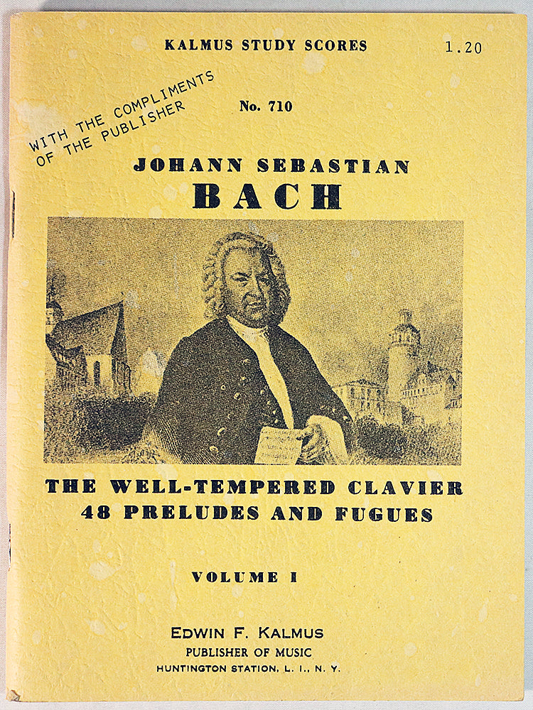 Bach: The Well-Tempered Clavier, 48 Preludes and Fugues, Volume 1 (Miniature Study Score)