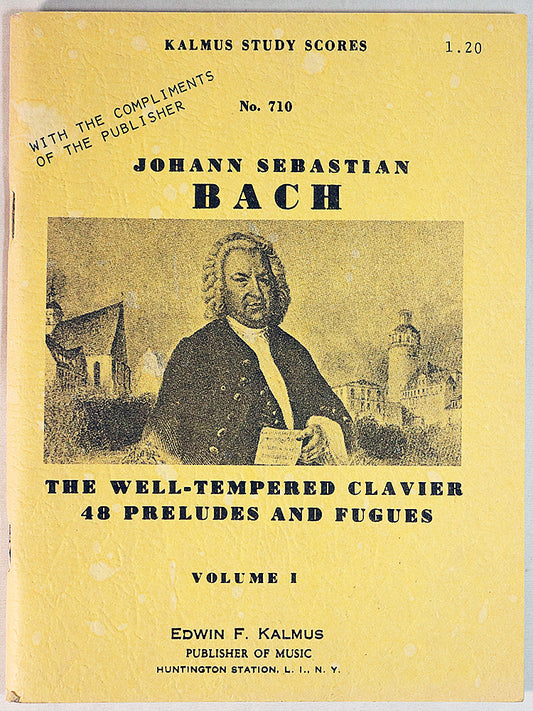 Bach: The Well-Tempered Clavier, 48 Preludes and Fugues, Volume 1 (Miniature Study Score)