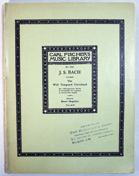 Bach: The Well Tempered Clavichord, First Book