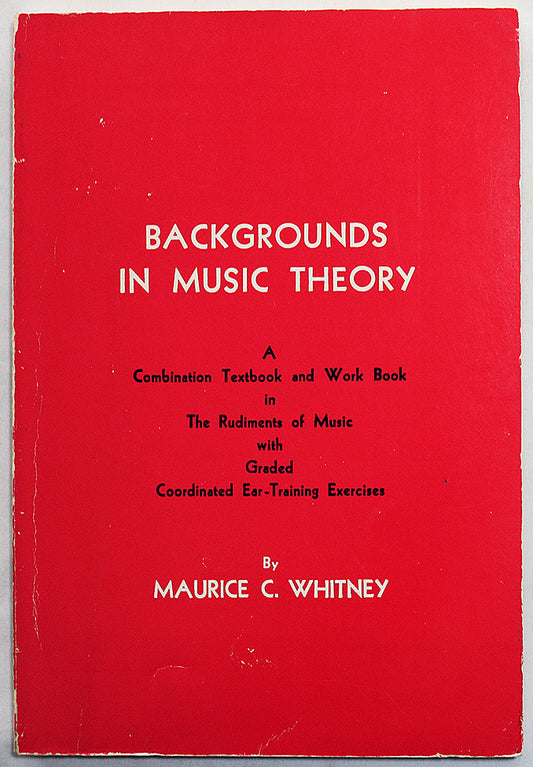 Backgrounds in Music Theory