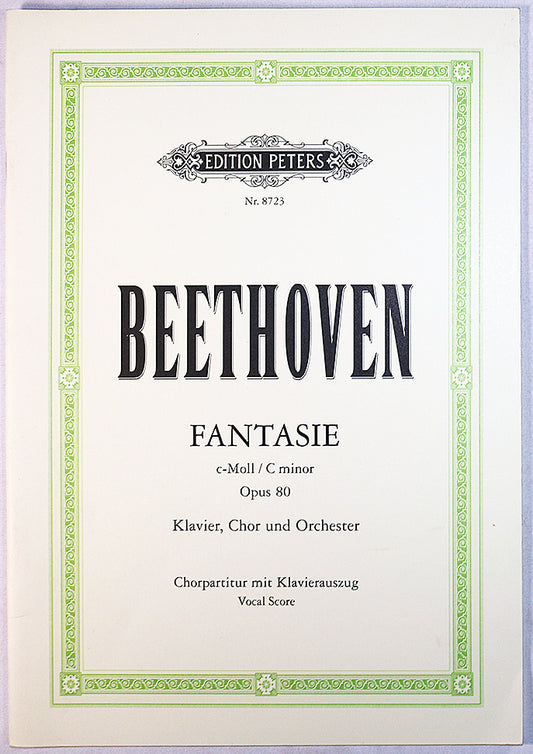 Beethoven: Fantasie in C Minor, Op. 80 (Vocal Score)