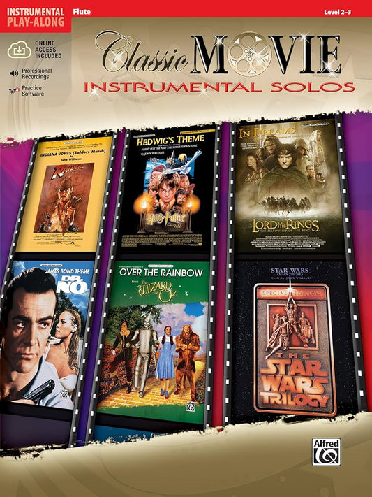 Classic Movie Instrumental Solos: Flute, Level 2-3 (CD included)