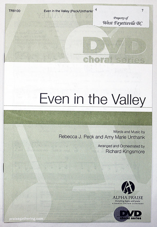 Even in the Valley (Choral Octavo)