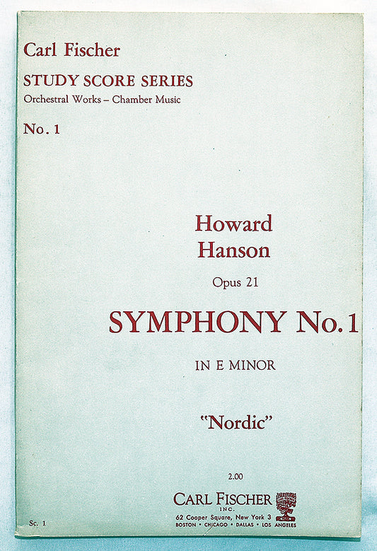 Hanson: Symphony No. 1 in E Minor "Nordic" (Miniature Study Score)