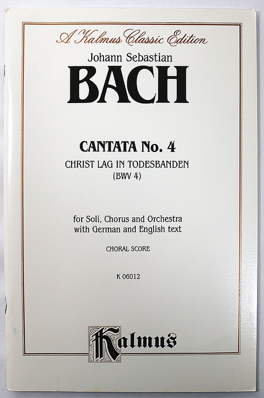 Bach: Cantata No. 4 "Christ Lag in Todesbanden" (Choral Book)