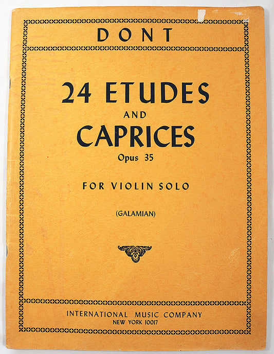 24 Etudes and Caprices, Opus 35 for Violin Solo