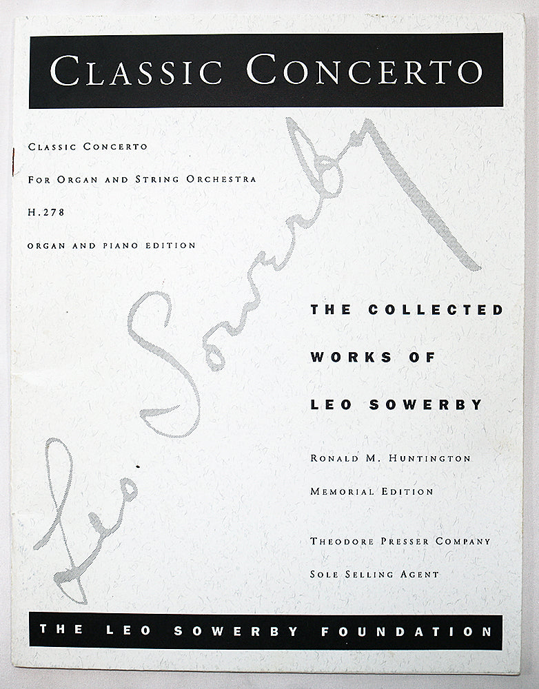 Sowerby: Classic Concerto for Organ and String Orchestra